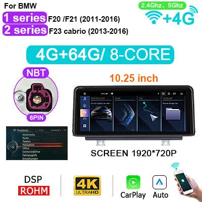 Android Autoradio – Multimedia Speler – Navigatiesysteem – Carplay Systeem – Auto Entertainment – 10,25 inch Scherm – Wireless CarPlay & Android Auto