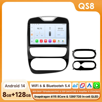 Multimedia Autoradio – Android Autoradio – 2Din Navigatiesysteem – Auto Stereo – Headunit – 10,1 Inch Touchscreen – 8-Core Processor met 8 GB RAM