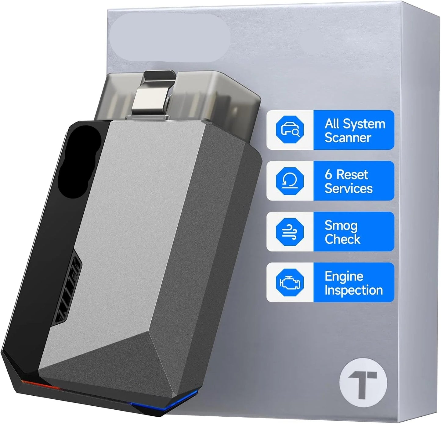 OBD Scanner - OBD2 - Auto Scanner - Auto uitlezen - Diagnose Apparatuur voor Auto's - Diagnosetool voor Alle Aystemen - Accutest - Smogcontrole - iOS Android - Bluetooth 5.0 - Voertuiggezondheidscontrole - Live Data - Resetservices