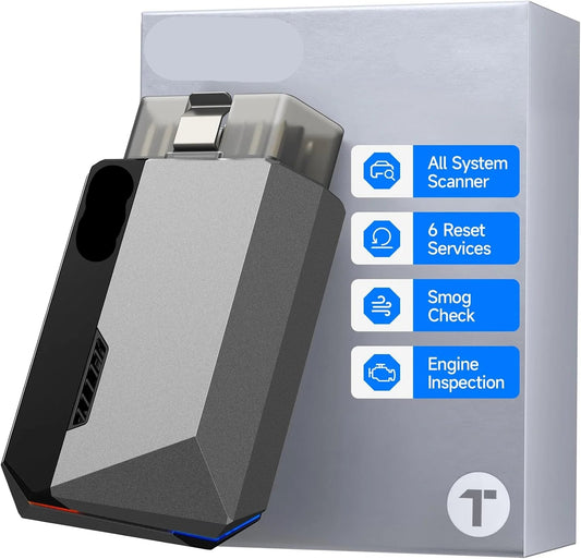 OBD Scanner - OBD2 - Auto Scanner - Auto uitlezen - Diagnose Apparatuur voor Auto's - Diagnosetool voor Alle Aystemen - Accutest - Smogcontrole - iOS Android - Bluetooth 5.0 - Voertuiggezondheidscontrole - Live Data - Resetservices