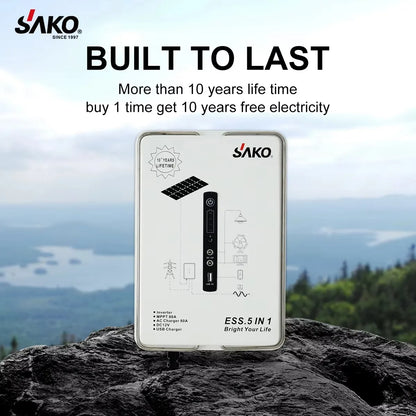 Off-Grid Zonne-Energiesysteem – Compact – Draagbaar – Solar Power – Noodstroom – 500W Zuivere Sinusgolf – 1 kWh LiFePO4 Batterij