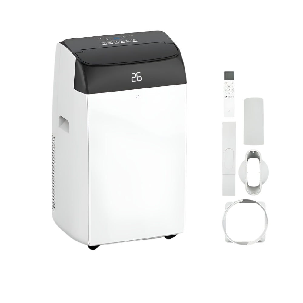 Draagbare Airconditioner – Mobiele Airco – Koelventilator – Ontvochtiger – 12.000 BTU – 3-in-1 Functie – 24-Uurs Timer