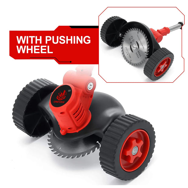 Elektrische Grasmaaier - Grastrimmer - Accu Grasmaaier - Grastrimmer met Accu - Elektrische Grasmaaier - Snoerloze Grastrimmer - Opvouwbaar - Verstelbaar - 2-batterij EU-stekker