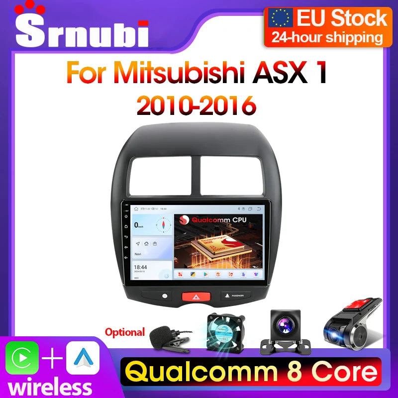 Srnubi 2Din Android Car Radio Multimidia Video Player Car Stereo For Mitsubishi ASX 1 2010-2016 Carplay 2 din dvd Head Unit