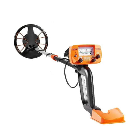 Metaaldetector - Metaalzoekapparaat voor professionals - Oplaadbaar - Hoge nauwkeurigheid - 8in spoel - LCD-scherm - Verstelbaar 38-49in - Zwart en oranje
