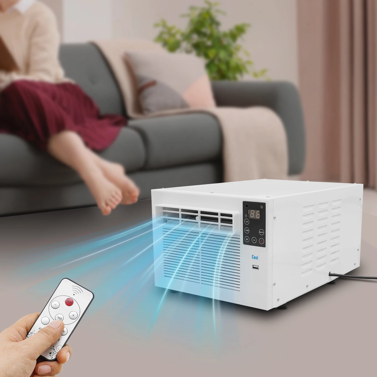 Luchtkoeler – Aircooler – Ventilator – Mobiele Koeler – Compact – Fluisterstil – Timerfunctie