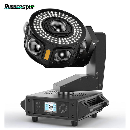 Movingheadlicht – Discolamp – Podiumverlichting – DJ Licht – Beam Spot – 160W LED – 540° Draaibereik – DMX512 & Geluidsbesturing
