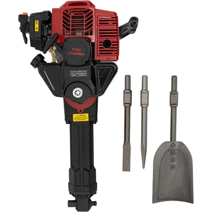 Grondboor Benzine - Grondboor - Tuinboor - Handheld Trench Digger - 52CC – 2-Takt Benzinemotor, Luchtgekoeld – Tuin- & Boomgraver - Zwart