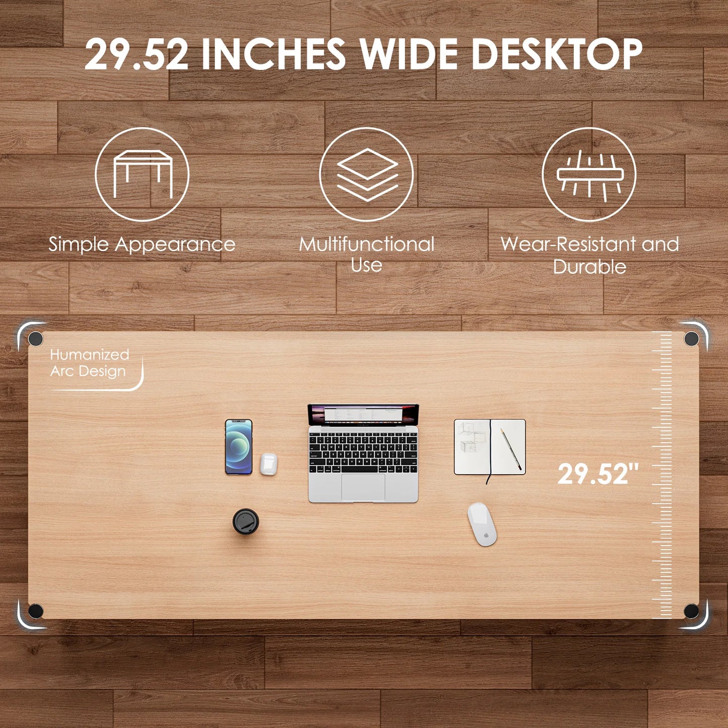 Living Room Furniture Home Coffee Table Wood Color Panel Desk Glass Table Modern Simple Dining Table For Bedroom Side Desk Table