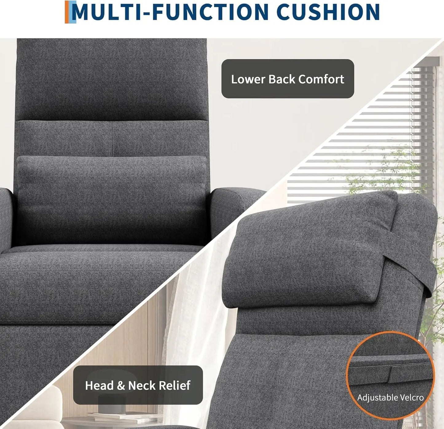 Massagestoel – Massagefauteuil – Relaxstoel – Zitstoel – Elektrische Verstelbare Stoel – Verwarmingsfunctie – Comfortabele Single Sofa