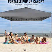 Canopy Tent - Canopy - Party Tent - Canopy Awning - Canopy - Pop Up Canopy Tent - with Portable Roll Bag and 4 Sandbags Waterproof and Sun-Proof Gazebo - 10x10ft Grey
