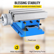 Freeswerktafel - Samengestelde werktafel - Kruisschuifwerktafel - Glijdende werkstukhouder - 4“X7.3” - Verstelbaar - voor bankschroef voor boren