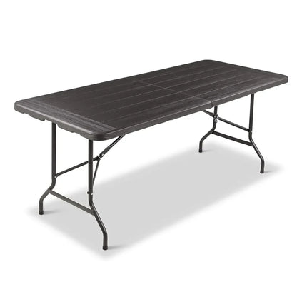 Campingtafel - Vouwtafel - Picknicktafel - Speltafel - Serveertafel - Inklaptafel - Draagbare - Inklapbaar - voor Buiten - Binnen - Achtertuin - Tuin - Barbecue - 180 x 76 x 74 cm - Grijs