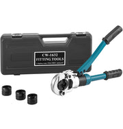 Vevor - Crimping Tool - Hydraulic Crimper - TH Jaws - Hydraulic Pex Pipe Aluminum Plastic Pipe Crimping Tool - Hydraulic Crimping Tool - 8 Ton Force - Blue