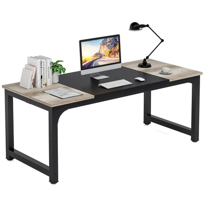 Computertafel – Bureau – Werkplek – Studietafel – Houten Tafel – 180 Cm Breed – Vintage Design