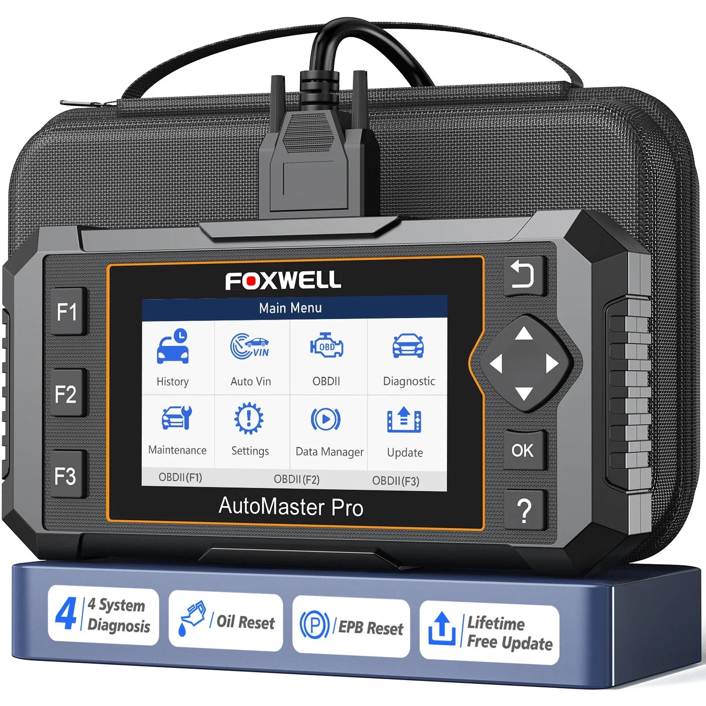 OBD2 Scanner – Auto Diagnosetool – Foutcode Lezer – Diagnosescanner – Auto Scanner – Draadloze Updates – 4,3-Inch Kleurenscherm
