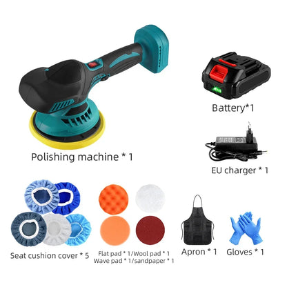 Cordless Car Polisher For Makita Battery Wireless Car Polishing Machine 6 Gears Electric Polish Machines Adjustment Power Tools