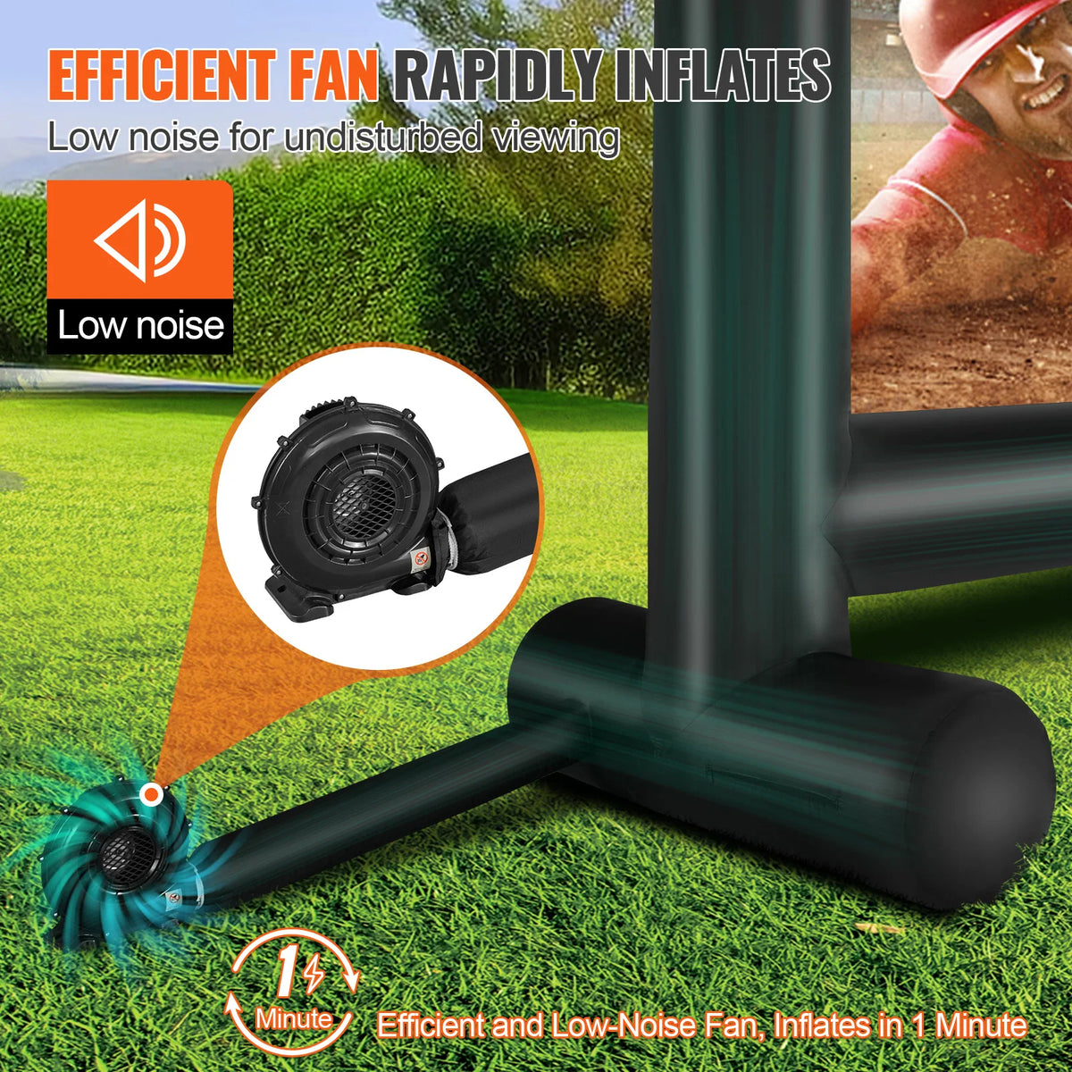 Beamer Scherm - Projector Scherm - Projector Screen - Projector Scherm voor Beamer - Projector Doek - Home Cinema Thuisbioscoop - Draagbare Beamer - Outdoor Projectie - 16ft - QUORE