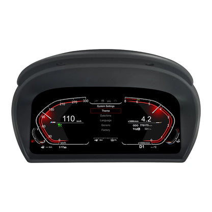 12,3 Inch Digitaal Dashboard – Auto Cockpit Display – LCD Snelheidsmeter – Virtuele Meter – Instrumentenpaneel – Plug & Play Installatie – HD 1920x720 Resolutie