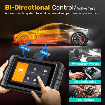Autodiagnosetool – OBD2 Scanner – Foutcode Lezer – Auto Diagnose – 7-Inch Touchscreen – Wifi Updates