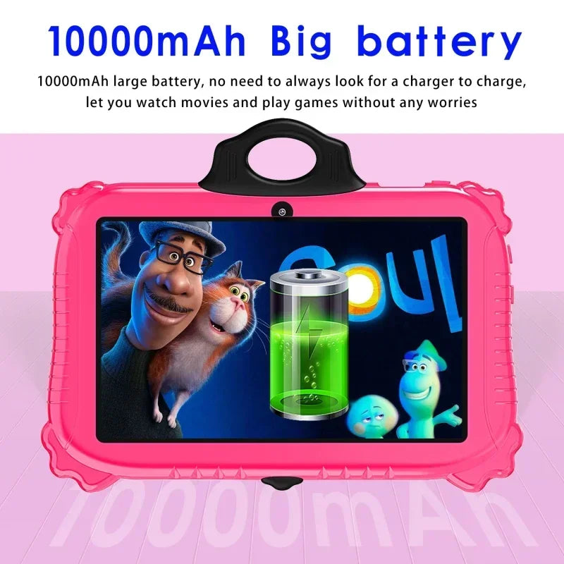 Kindertablet PRO MAX 2024 - Snelle 7 Inch Kindertablet - Vanaf 3 Jaar - Perfect Voor School - Ouderlijk Toezicht - Ook Voor Volwassenen - QUORE