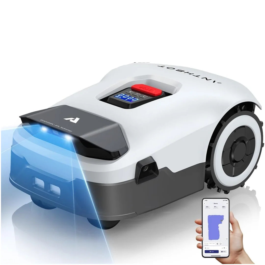 Robotmaaier – Robotic Grasmaaier – Automatisch Grasmaaier – Elektrische Grasmaaier – Slimme Robotmaaier – RTK Navigatie 5 cm Precisie – AI 3D Vision Obstakelherkenning - QUORE