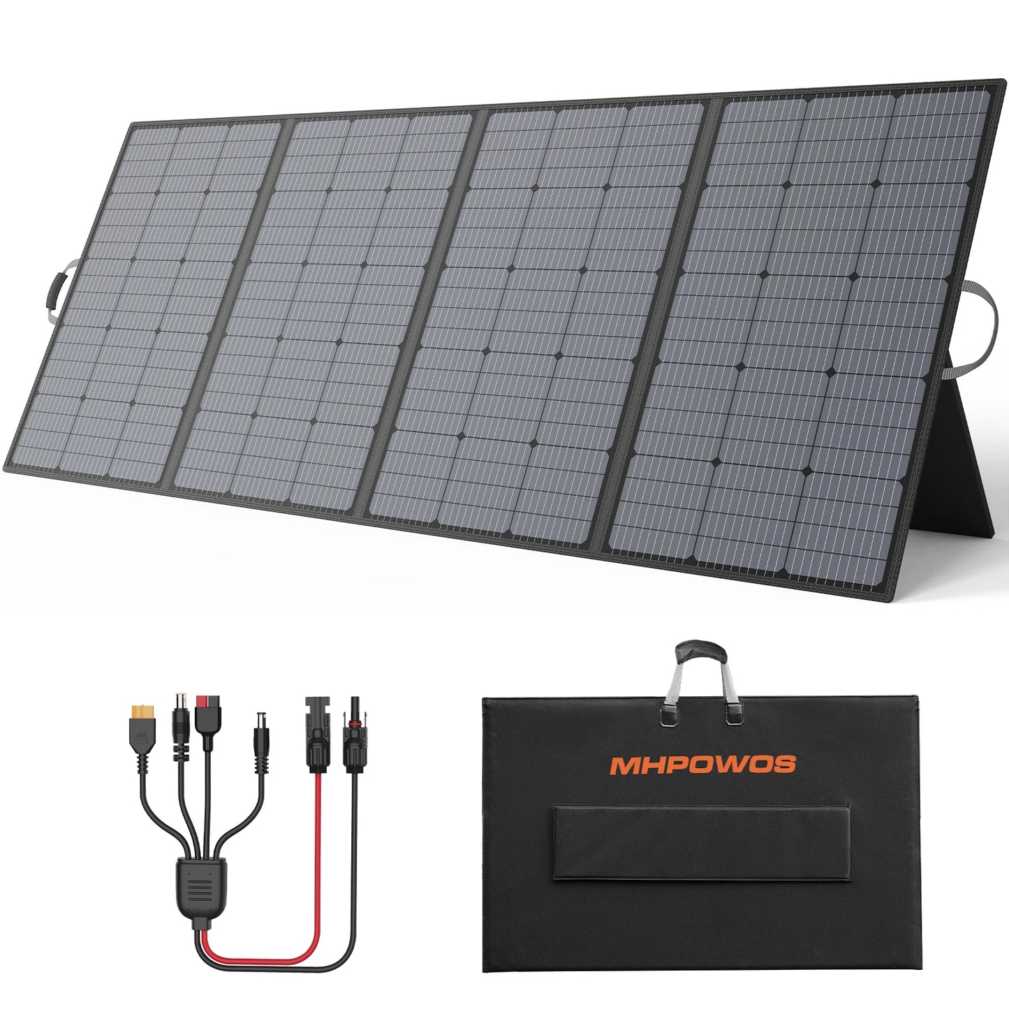 Draagbaar Zonnepaneel – Opvouwbaar Paneel – Zonne-energie – Camping Zonnepaneel – 400W Vermogen – Waterdicht IP67