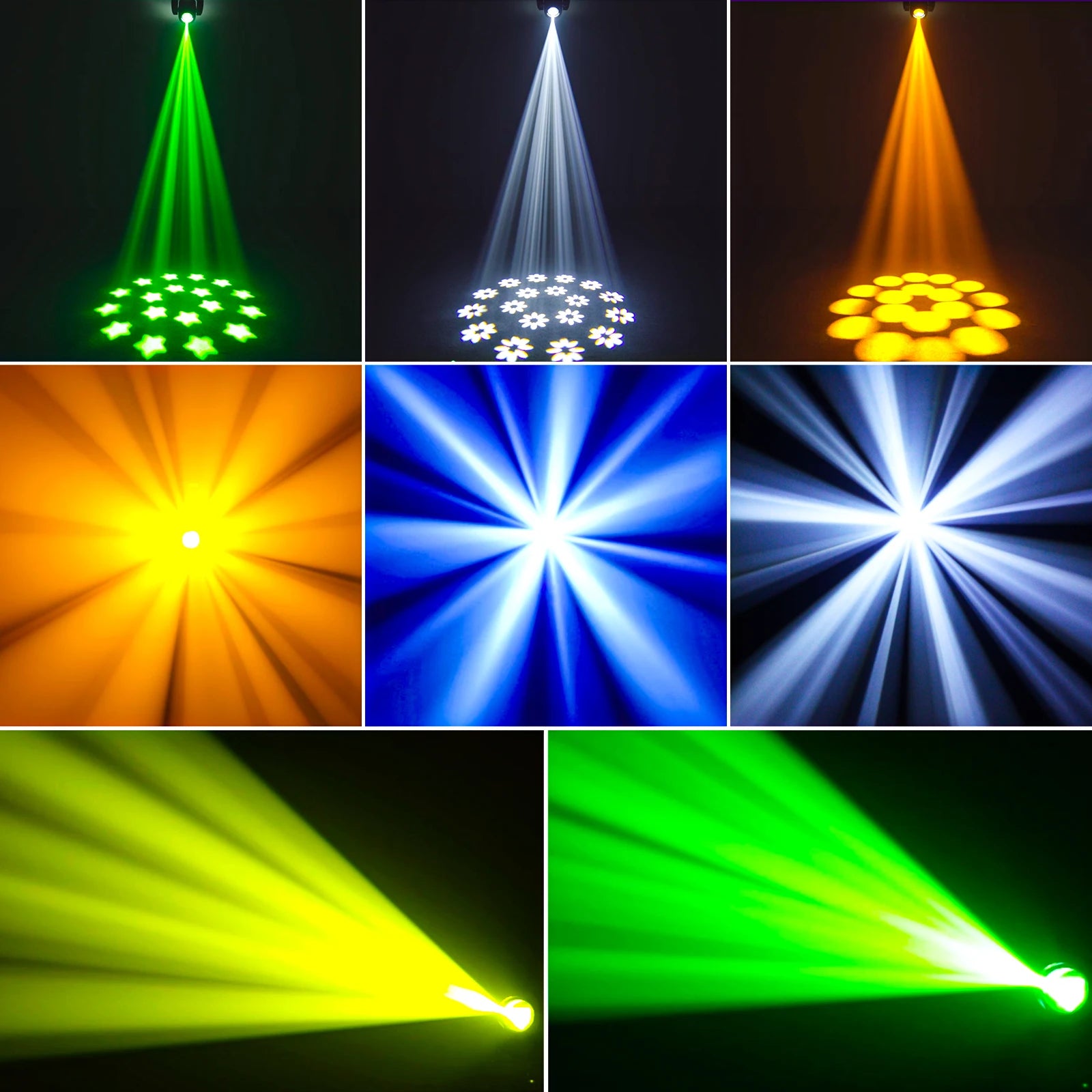 Professionele LED Moving Head – Gobo Spotlamp – DJ Licht – Podiumverlichting – Feestverlichting – 120W Power – 18 Prism Effect – EU Stekker - QUORE