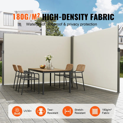 Windscherm - Tuinscherm - Zijluifel - Opvouwbare Windschermen - 200 x 300 cm - Waterdicht Polyester – UV 30+ Bescherming – Privacy Scherm voor Buiten
