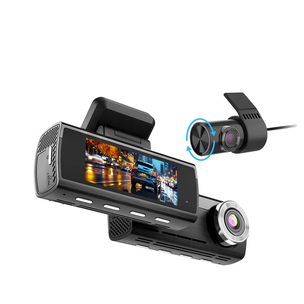 4K Dashcam met GPS, WiFi & 24u Parkeermodus – Voor- en Achtercamera – Sony Sensor – Nachtzicht – Loop Recording – Zwart