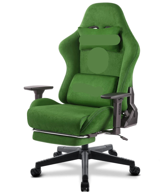 Ergonomische Bureaustoel – Gamingstoel – Kantoorstoel – Werkstoel – Relaxstoel – Ademend Faux Suède – 3D Verstelbare Armleuningen - QUORE