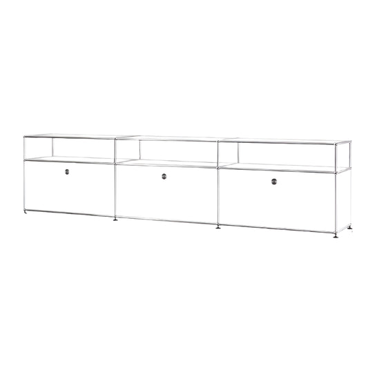TV-Kast – TV-Meubel – Media Meubel – Woonkamer Kast – Roestvrij Staal – Modern Metalen Frame - Stijl 2
