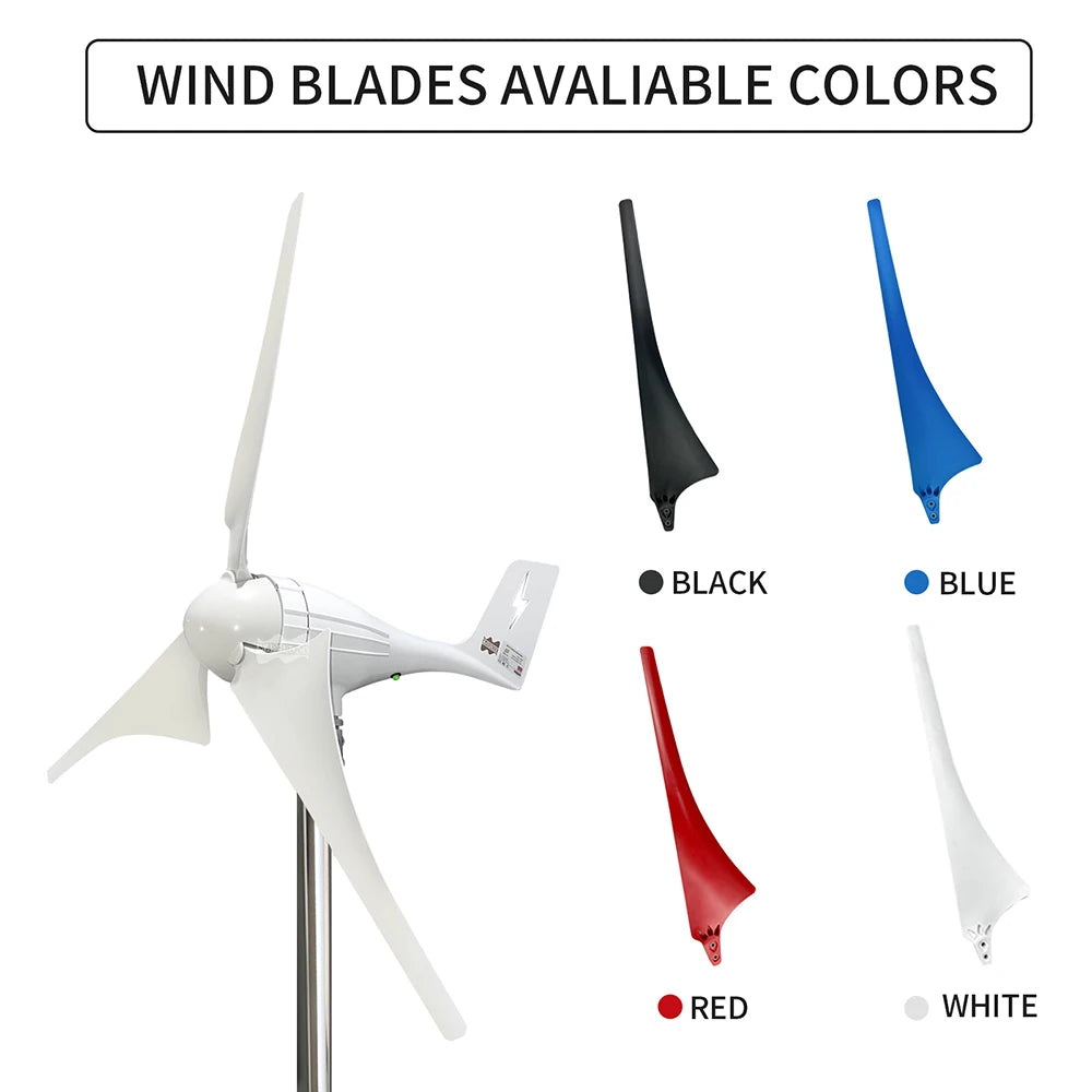 Windturbine – Windgenerator – Windmolen – Groene Energie – 600W Vermogen – Aluminium Behuizing - QUORE