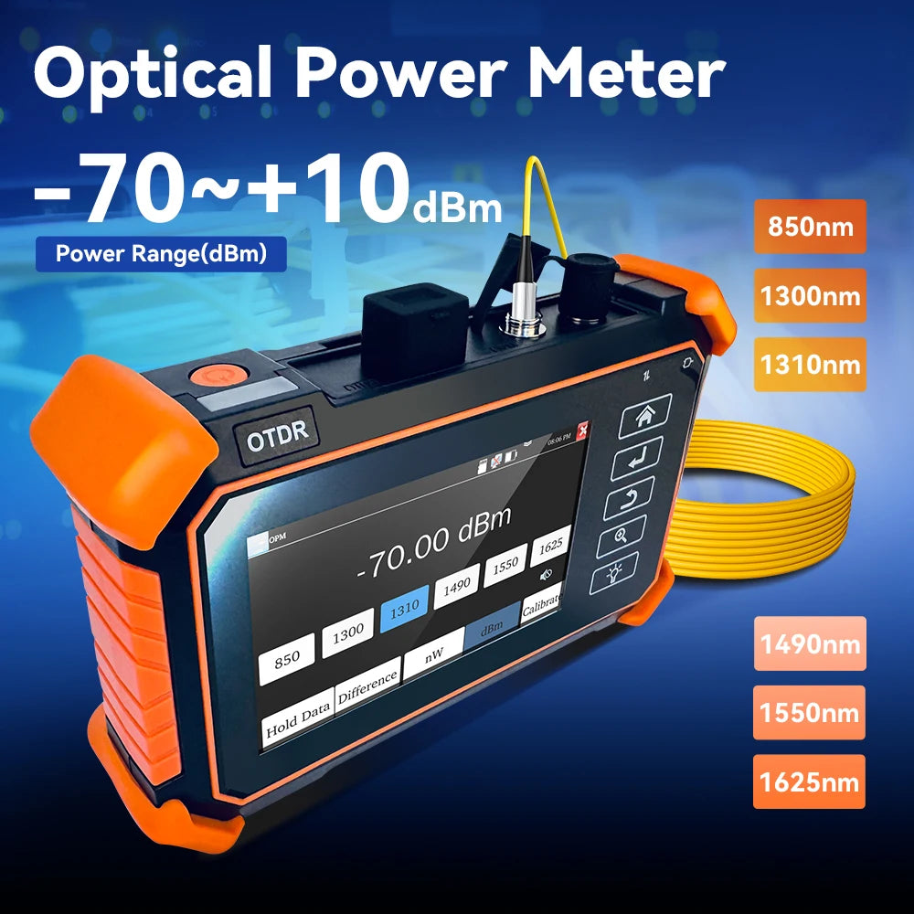 Multifunctionele Optische Fibertester – OTDR Tester – Glasvezel Meter – Kabel Tester – Ethernet Tester – 12-in-1 Functie – Event Map Foutlokalisatie - QUORE