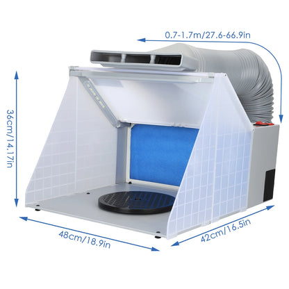 Afzuigventilator – Afzuiger – Ventilator – Luchtverfrisser – Werkplaatsventilator – 4 M³/Min Luchtstroom – Compact En Draagbaar - 220V