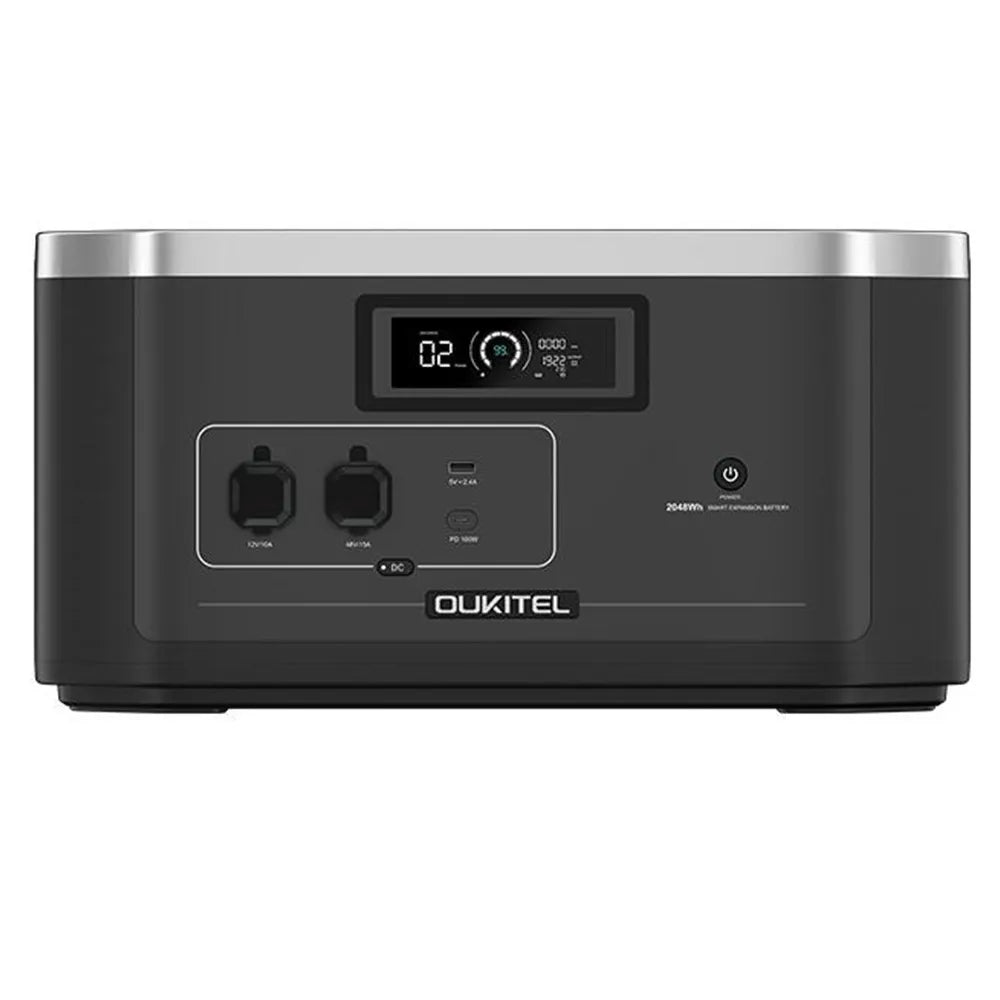Draagbare Powerstation – Mobiele Stroomvoorziening – Noodstroomaggregaat – Energiecentrale – Accupowerbank – 2048Wh Capaciteit – 2200W Pure Sinusgolf Inverter