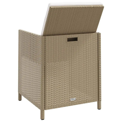 Tuinstoelen – Buitenstoelen – Terrasstoelen – Balkonstoelen – Weerbestendig Resin – Gepoedercoat Stalen Frame - 52 x 56 x 85 cm