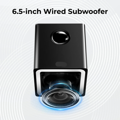 Soundbar - 7.1ch - Soundbar met Subwoofer - 3-in-1 - 410W - Soundbar voor TV - Bluetooth - Afneembare - Zwart