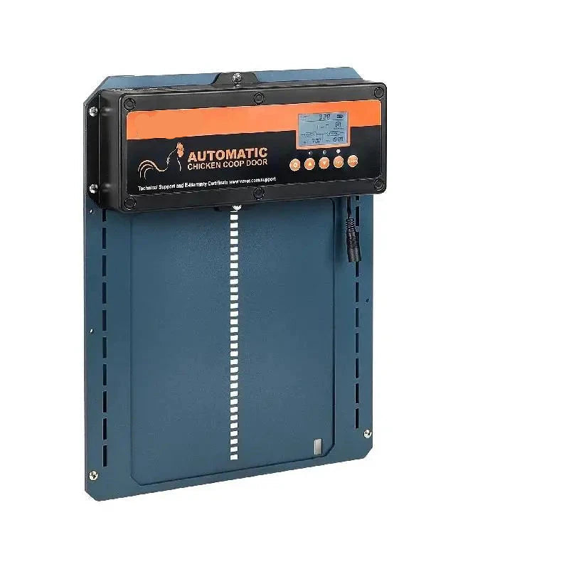 Automatische Kippenhokdeur - met Timer - Weerbestendig IP44 - LCD-Display, Waarschuwing bij Lage Stroom - QUORE