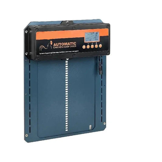 Automatische Kippenhokdeur - met Timer - Weerbestendig IP44 - LCD-Display, Waarschuwing bij Lage Stroom - QUORE