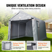 Tent - Carport Vervangende Overkapping - Garage Top Tent - Draagbare Berging - Buiten Berging - 10FTX10FT - Waterdicht - Zwaargewicht All-Season - Berging Voor Auto, Pickup Truck - Grijs