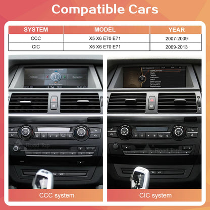 Multimedia Touchscreen – CarPlay Systeem – Android Auto Interface – Auto Navi Display – CCC CIC Vervanger – Draadloos CarPlay & Android Auto – 10.25 Inch 1920x720 Display