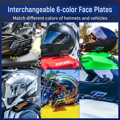 Motorfiets Intercom - Motorhelm - Bluetooth 5.0 - Headsets - Handsfree - Communicator - Interphone - 2 stuks - 1000M - QUORE