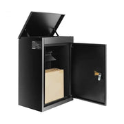 Letterbox - Parcel mailbox - Wall mailbox - Parcel box - Drop Box for postal parcels - Post Drop Box - Hanging Parcel Box - Standing Parcel Safe - Waterproof Parcel Box - 44 inch - with Coded Lock Anti-Theft Bracket for Porch Curb
