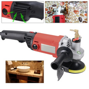 Polijstmachine - 1400W – Variabele Snelheid Natte -Stepless Snelheidscontrole – Voor Beton, Marmer & Graniet – 1100-8100 RPM – 40cm – Rood