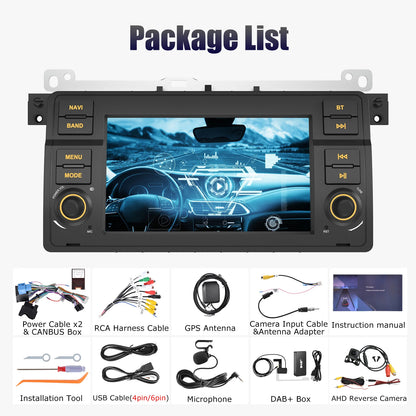 Android Autonavigatiesysteem – Multimedia Systeem – Autoradio Navigatie – Double Din Headunit – 7 Inch IPS Touchscreen – Draadloze Apple CarPlay & Android Auto