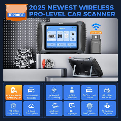 diagnoseapparaat auto – autoscanner – obd2 scanner – foutcodelezer – voertuigdiagnose – Bluetooth & WiFi – bi-directionele ECU-codering met 41+ resetfuncties - QUORE