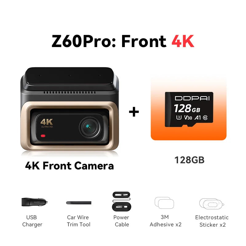 4K Dashcam – Autocamera – Rijcamera – Beveiligingscamera – DVR – Sony STARVIS Sensor – 5GHz WiFi Verbinding