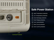 Powerstation - Powerstations - Stroomgenerator - R600 - 299Wh 600W Powerstation - met AC stopcontacten LiFePO4 Batterij - voor Thuis Tenten Buiten RV Kamperen - Zwart