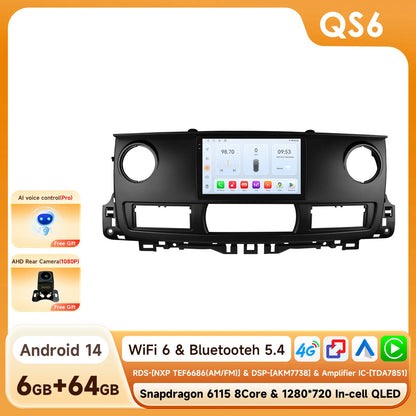 Hizpo Snapdragon Carplay Ai Systems Android Car Radio for Renault Master 2003 - 2011 Multimedia Video Player Gps Autoradio Rds